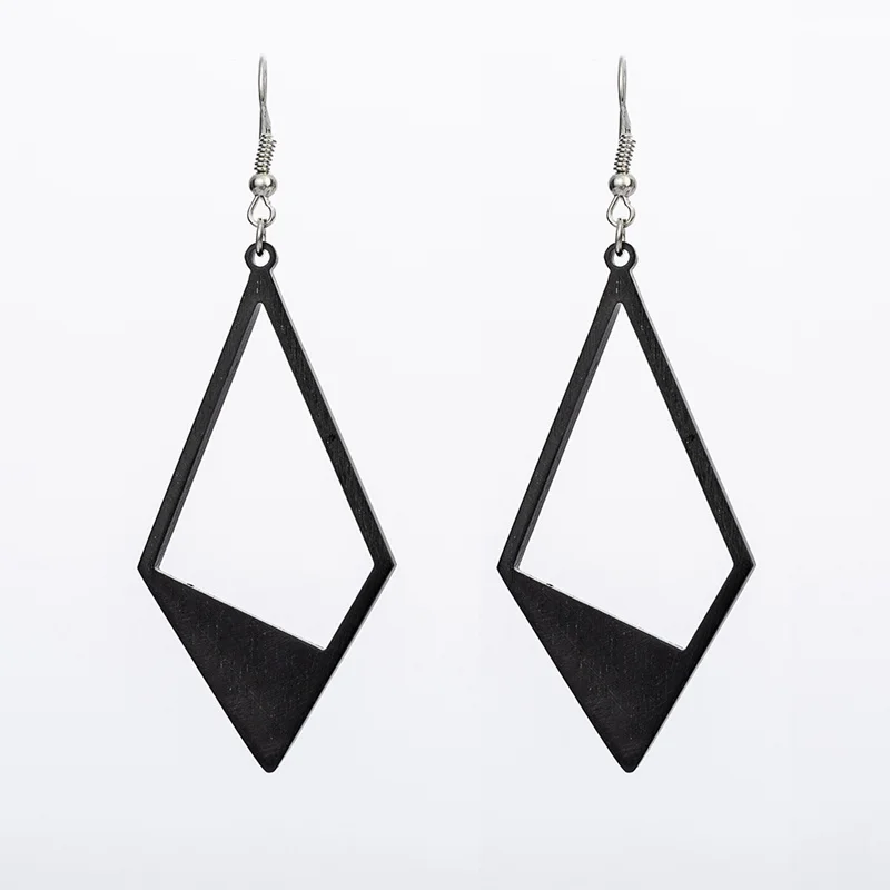 Suteyi New Arrival Simple Rhombus Drop Earrings Fashion Zinc Alloy Geometric Shape Punk Women Girl Charms Jewelry | Украшения и
