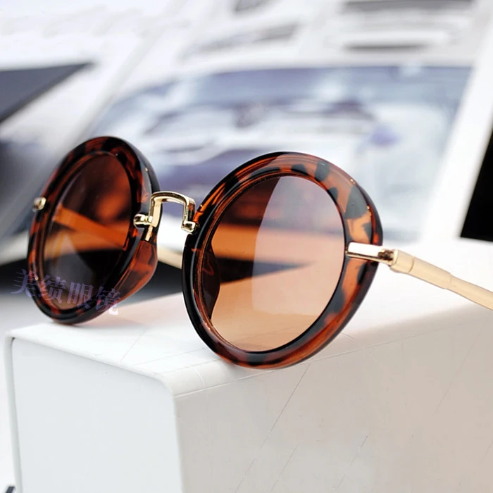 

SomeCool Boys&girls Fashion Kids Metal Golden Leg Round Sunglasses UV400 Children Designer Child Glasses oculos infantil N542