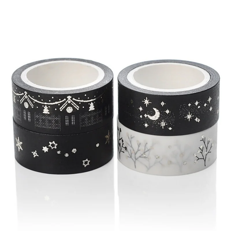 1 рулон серебристого и золотого цвета Бронзированная Бумага васи декоративная