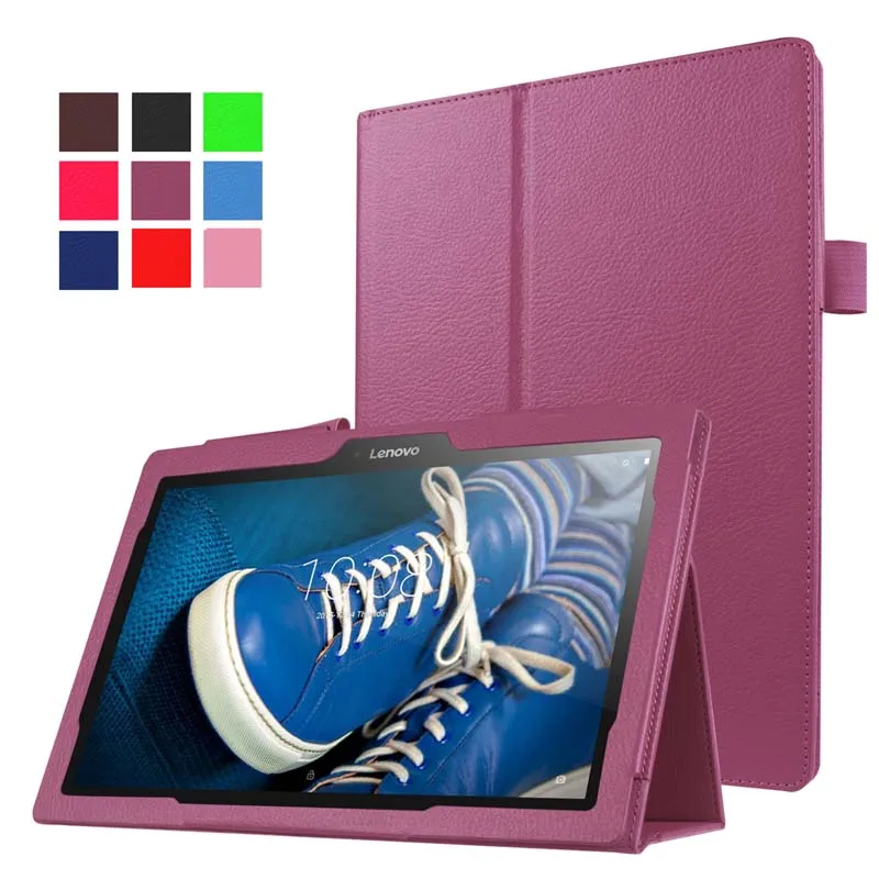 Ультратонкий зернистый чехол-подставка из искусственной кожи с зернистой