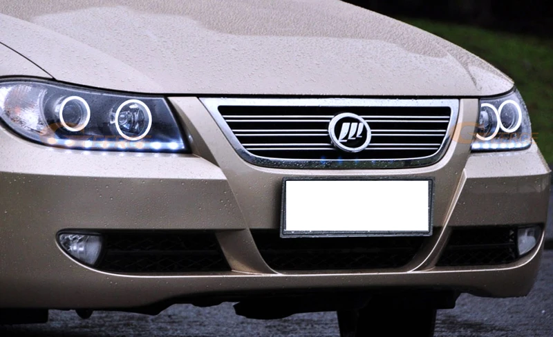 Для Lifan 620 Solano 2008 2009 2010 2012 2013 отличное Ультра яркое освещение COB комплект светодиодов «глаза ангела» halo кольца