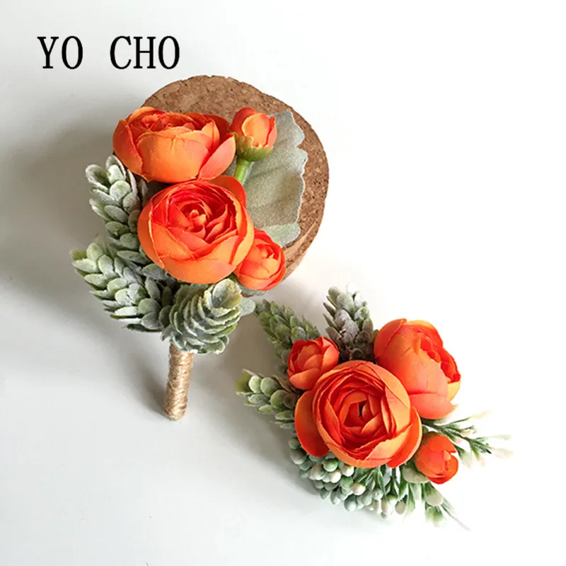YO CHO высокое качество деликатный DIY искусственная Роза на запястье корсаж цветок