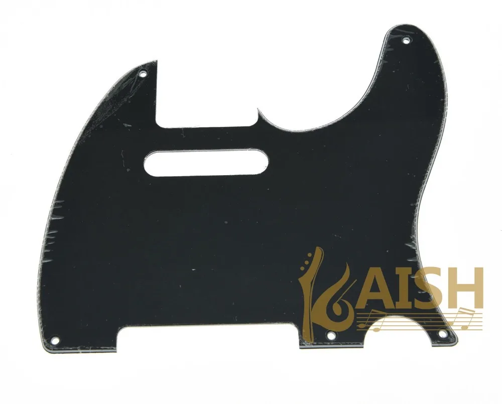 

KAISH Vintage TL Style 5 Hole Guitar Pickguard Black 3 Ply for TL