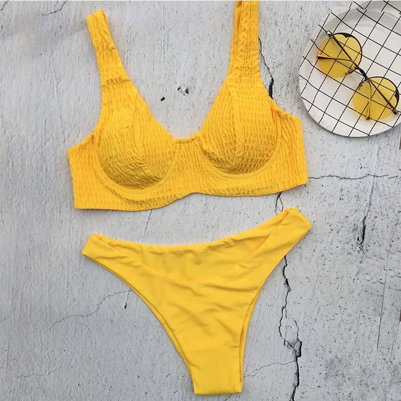 Imayio 2018 бикини с лентами набор женский сексуальный купальник пуш-ап Топ Стильный