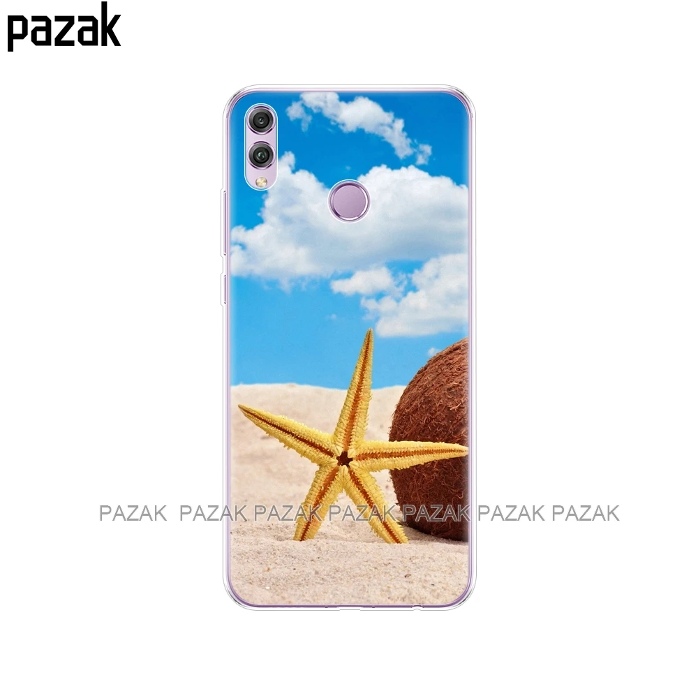 61386 Силиконовый чехол для huawei honor 8x, чехол 6,5 дюйма, мягкая задняя крышка из ТПУ для huawei honor 8x, защитный чехол для телефона, чехол, сумки с рисунком - Цвет: 61386