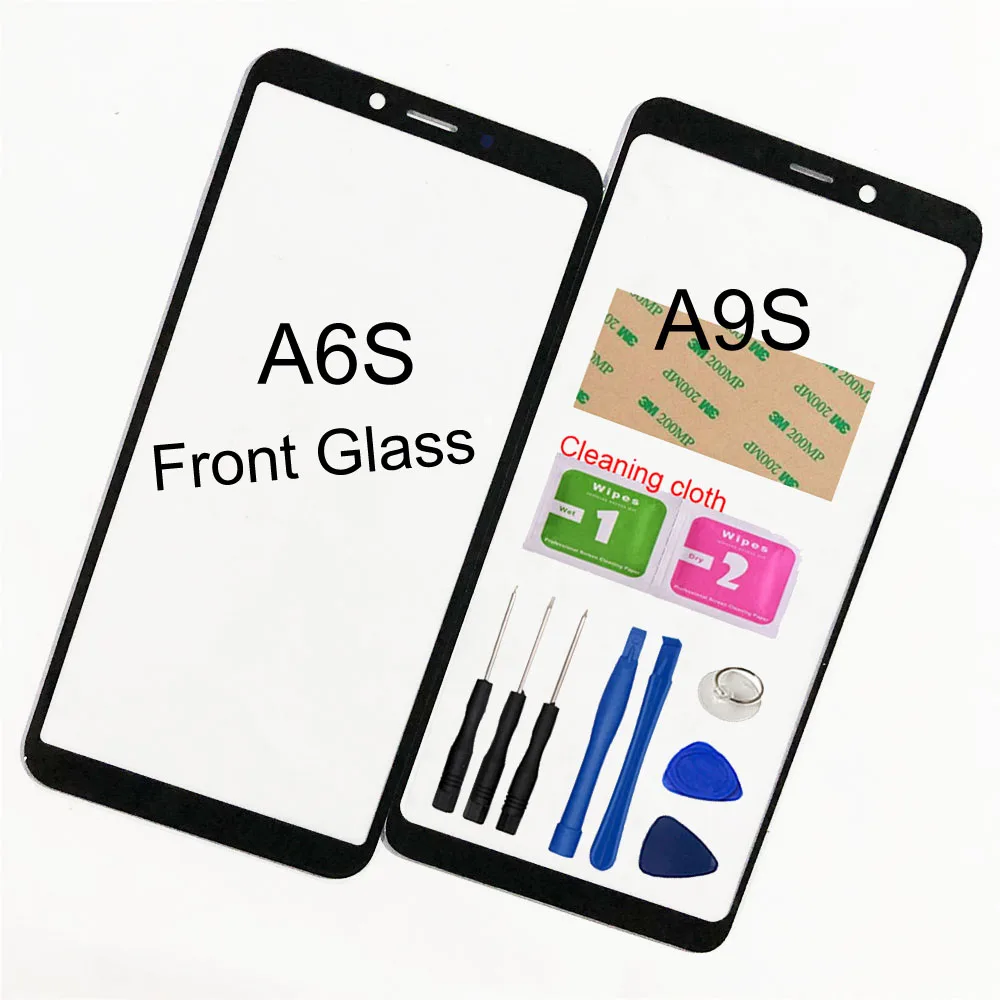 Мобильная передняя панель стекло для Samsung Galaxy A9S A6S переднее (без сенсорного