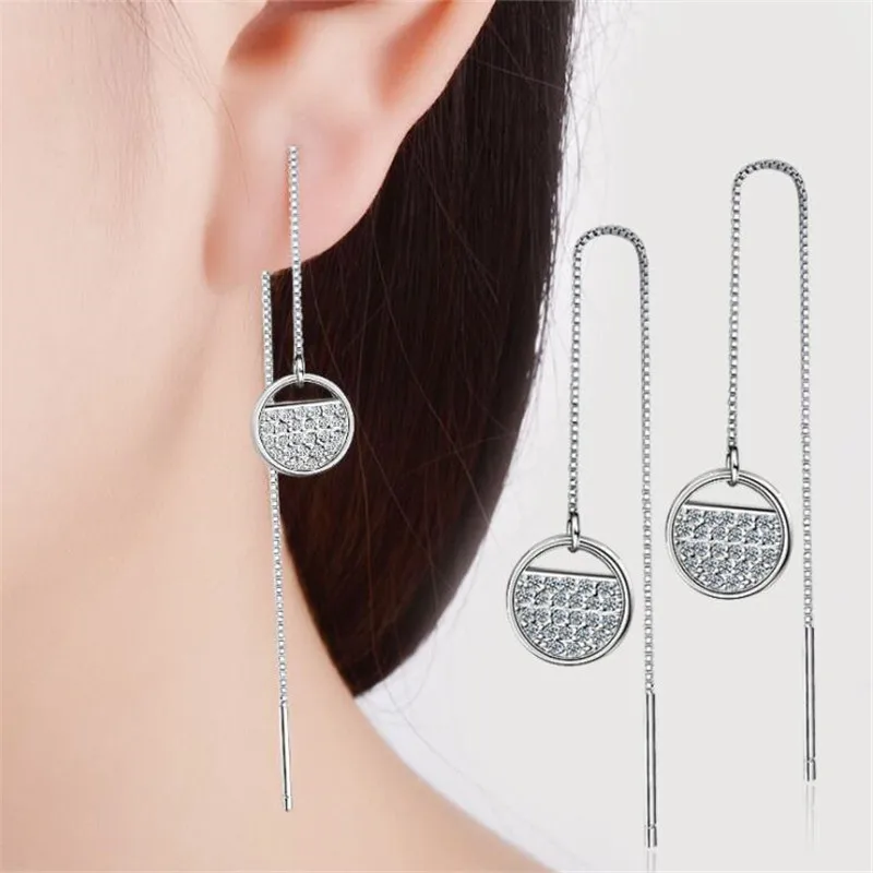 Серьги LULU PIGHot из стерлингового серебра 925 пробы с кисточками циркониевые серьги