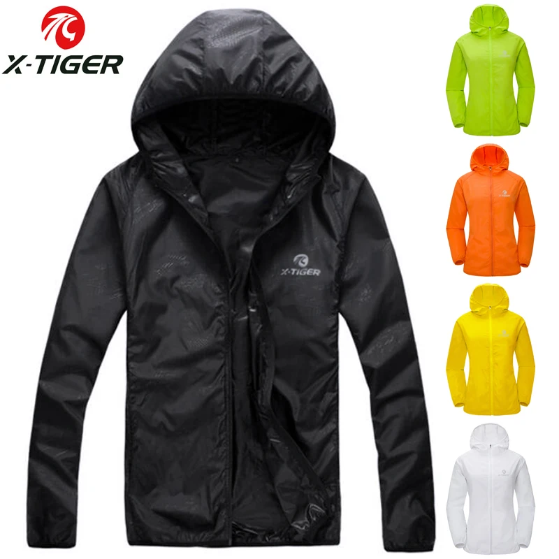 

X-TIGER 10 Colors Windproof Cycling Jersey MTB Bike Bicycle Windcoat Super Light Sunscreen Hiking Jacket Cycling Sports Clothes