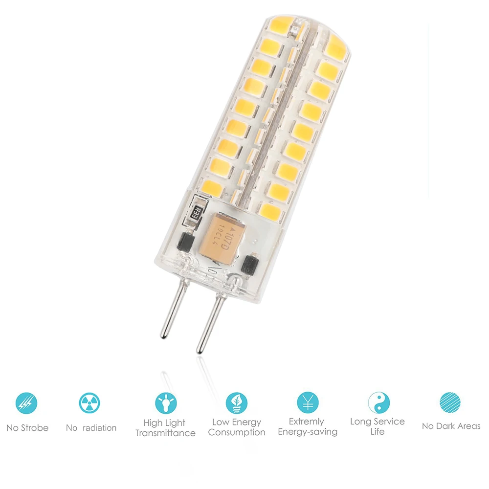 Konesky 7 Вт ночник 72 светодиодная Лампа 12В G6.35 SMD2835 Энергосберегающая для