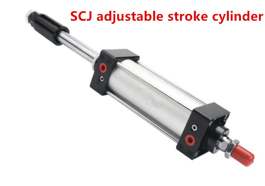 SCJ регулируемый ход цилиндра SCJ40X75-50 SCJ40X100-50 серии цилиндра серии одношток Стандартный пневматический цилиндр sc40