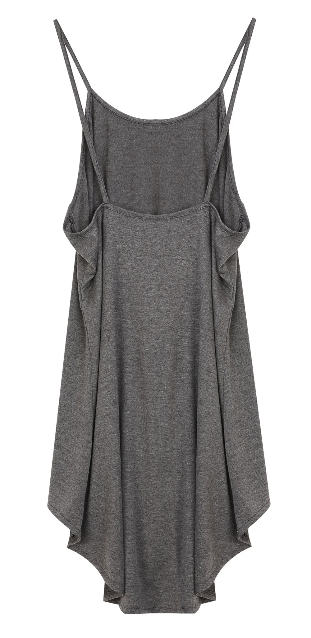 

2018 Summer Fashiom Plain Stitching Edging Irregular Halter Shirt Women's Long Tops Beach Dress