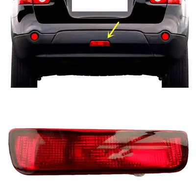 Для NISSAN Qashqai 2009 2010 2011 2012 задний тормозной свет крышка бампер лампа оболочка