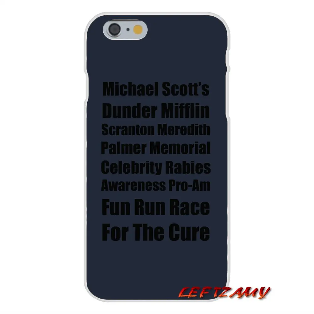Michael Scott Rabies Awareness Run The Office For Samsung Galaxy S3 S4 S5 MINI S6 S7 edge S8 S9 Plus Note 2 3 4 5 8 Phone Covers | Мобильные
