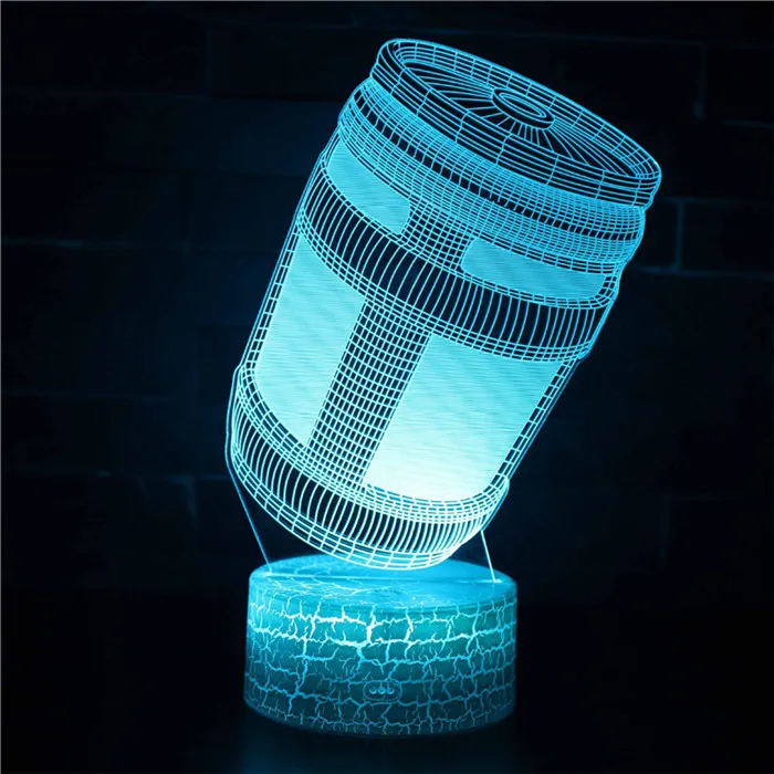 7 colors with remote 3D Fortnlte замок ночной Единорог светодиодный ночник сенсорный/пульт дистанционного управления 7 цветов RGB настольная лампа креативный подарок лампа - Цвет: 7 colors with remote