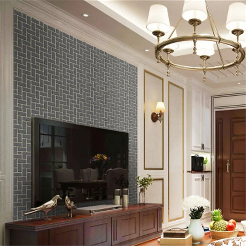 DIY мультфильм черный кирпичная стена стикер Детская комната Домашний Декор