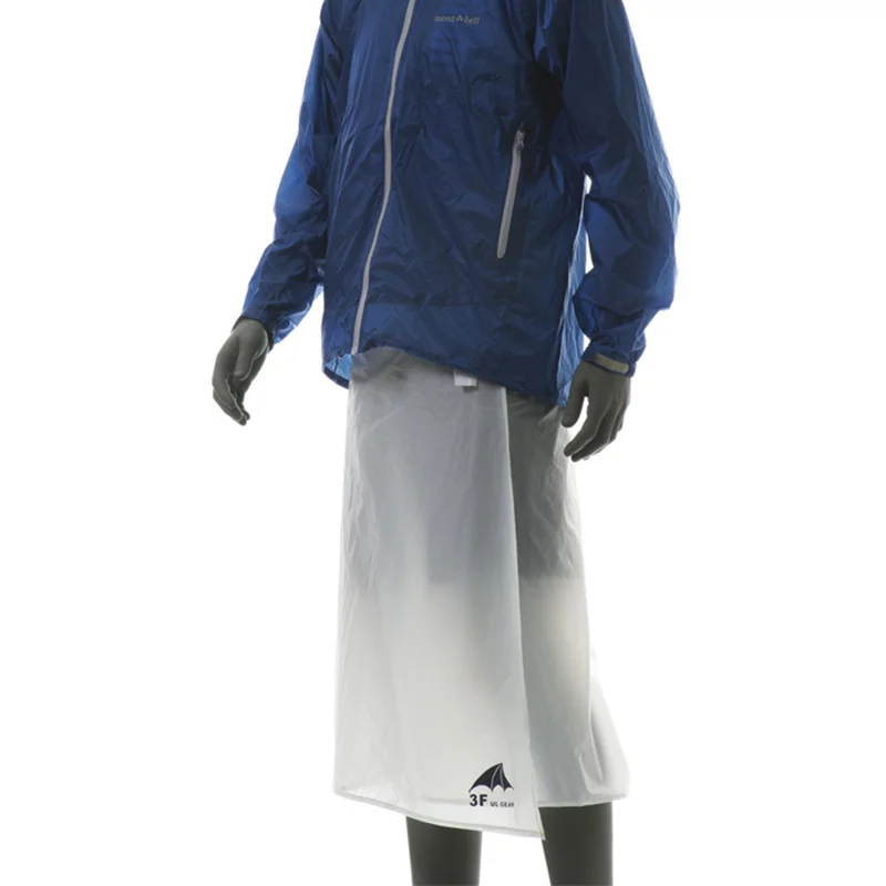 3F UL GEAR Cycling Camping Hiking Rain Pants Lightweight Breathable Kilt Ultralight Waterproof Rain Skirt 65g