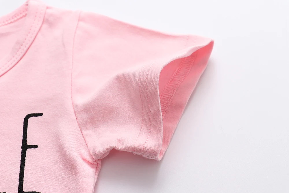 Комплект одежды из 3 предметов для новорожденных и маленьких девочек розовые