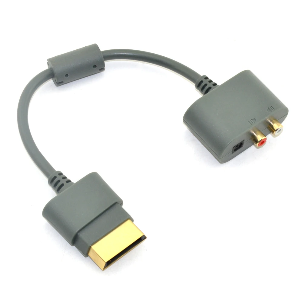 10 шт. для Microsoft Xbox 360 xbox360 Позолоченный оптический аудио кабель RCA Кабель адаптер