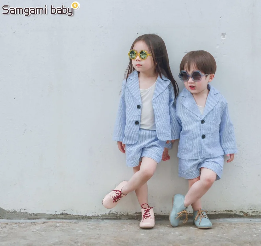 Комплект одежды для мальчиков и девочек SAMGAMI кофта с длинным рукавом шорты