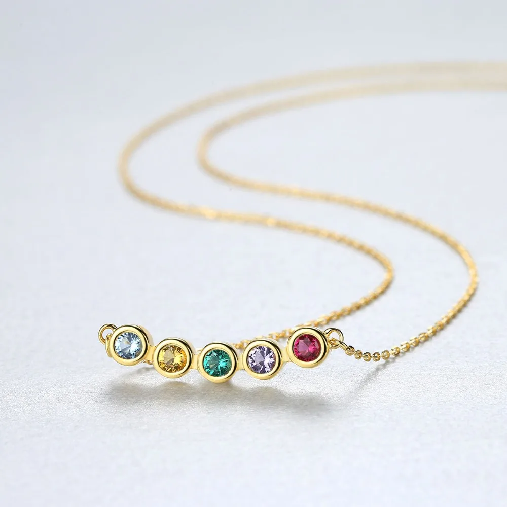 CZCITY новый дизайн 925 стерлингового серебра кольцо 18K позолоченное ожерелье с