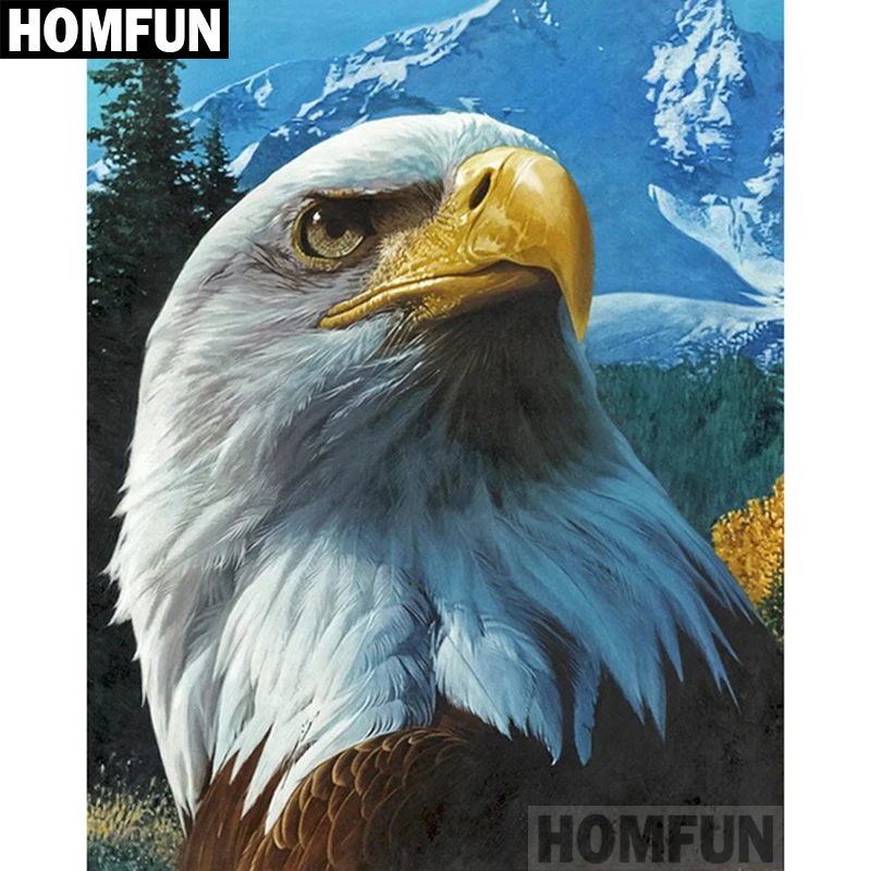 

Алмазная живопись HOMFUN A02173, картина «Орлан» с полными квадратными/круглыми стразами, вышивка крестиком, домашний декор, подарок