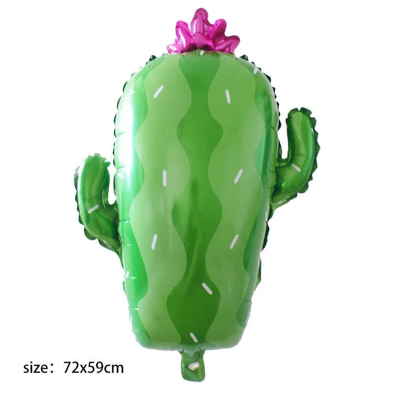 green calcus Воздушные шары из фольги в форме кактуса, вечерние украшения, декоративный шар в виде Пустыни на день рождения, Свадебные Летние вечерние принадлежности в мексиканском стиле на день рождения - Цвет: green calcus