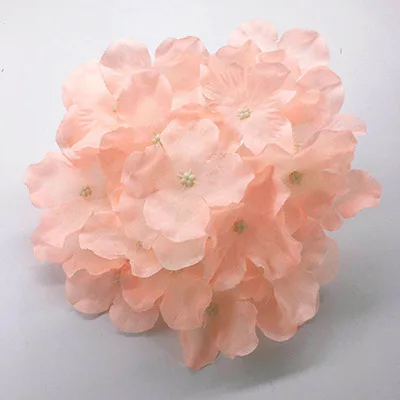 

Kyunovia 50pcs Hydrangea flower head Silk artificial flower DIY Home Party Wedding Arch Background Wall Decorative 37colors D19