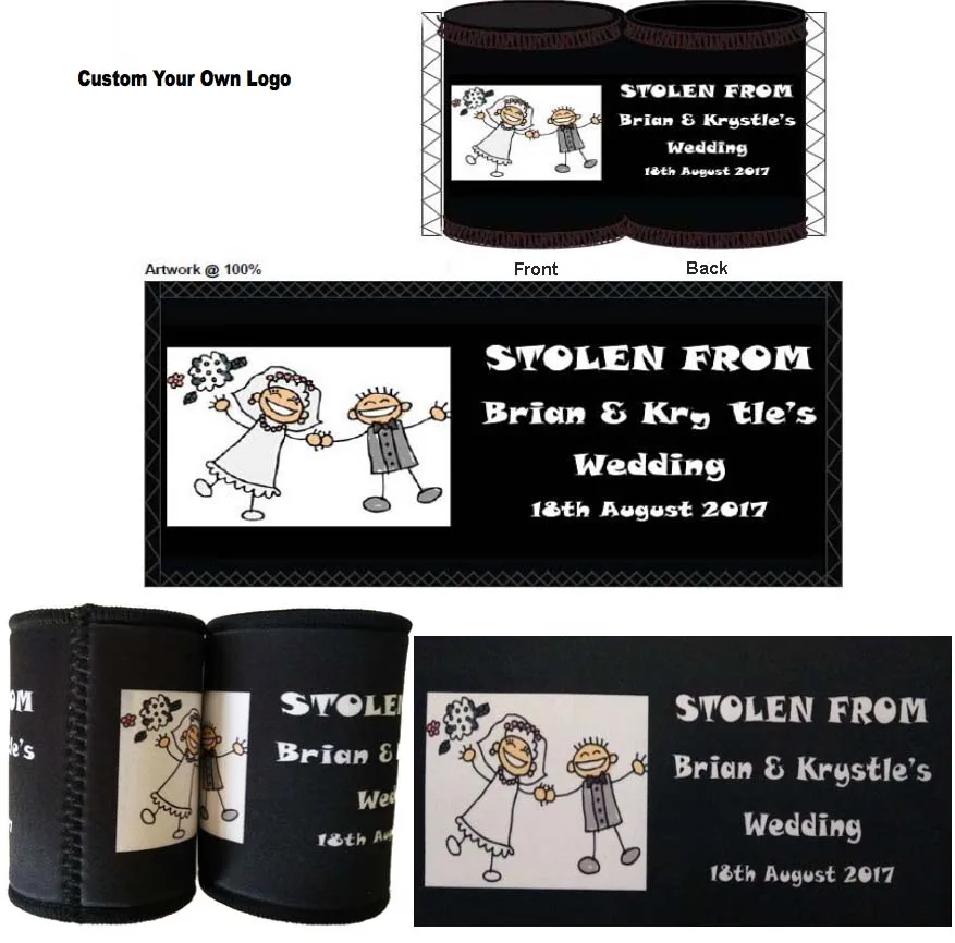 100 шт./лот держатели для пива сумка-холодильник неопреновый рукав напитков