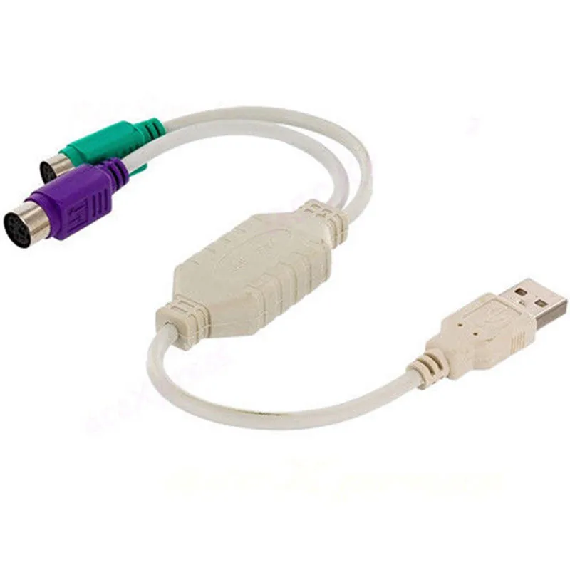 Y кабель USB для PS2 USB-To-PS2 компьютерная клавиатура и адаптер мыши |
