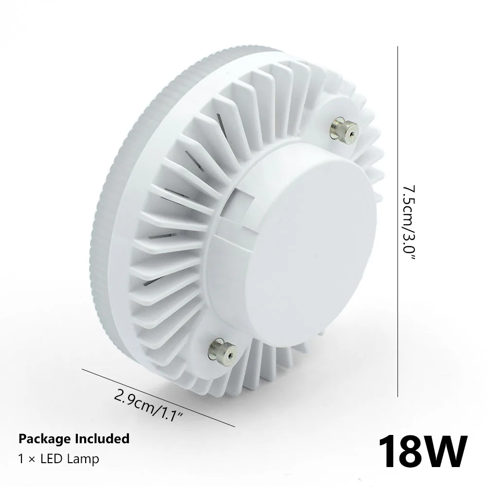 GX53 18W GX53 светодиодный 18 Вт Светодиодный светильник GX53 85-265 в лампа Точечный светильник 5 Вт 7 Вт 9 Вт 12 Вт 15 Вт gx53 теплый холодный белый светильник светодиодный светильник для шкафа - Испускаемый цвет: GX53 18W