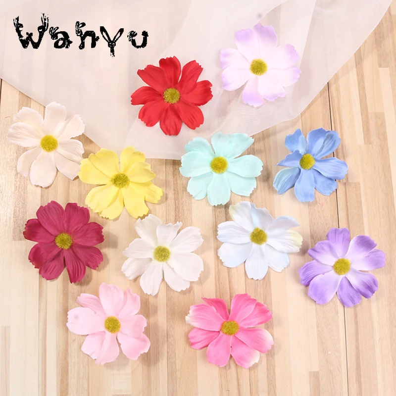 7 см Дешевые Искусственные цветы космоса отлично подходит для свадьбы венка сада