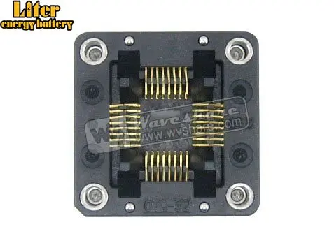 QFP32 TQFP32 FQFP32 PQFP32 OTQ 32 0.8 02 Enplas IC тестовый Адаптер для программирования гнезда 0 8 мм