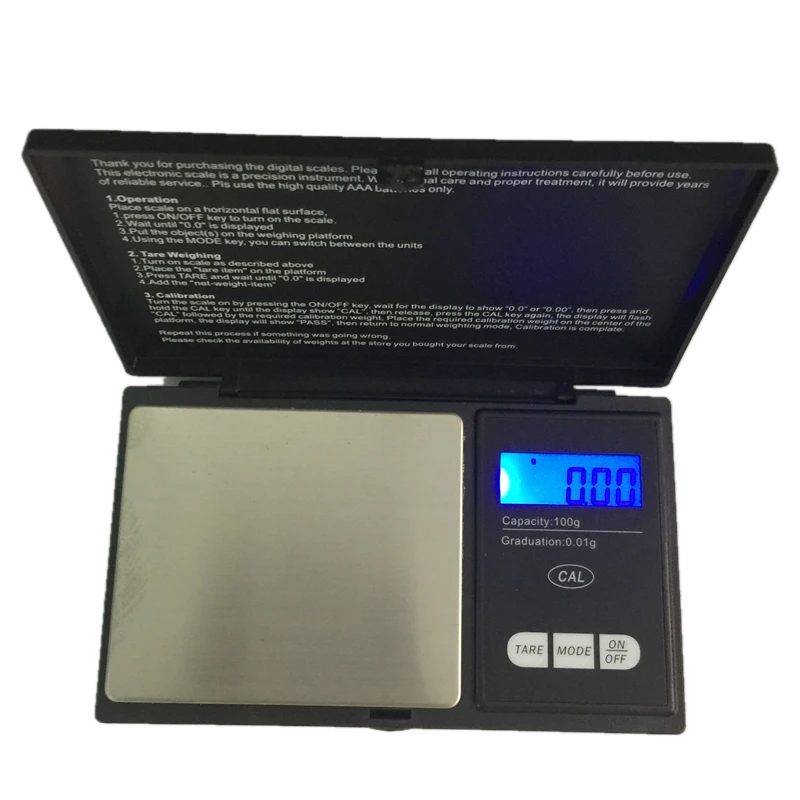 Компактные карманные кухонные весы Precision100g 0 01 г электронные для ювелирных