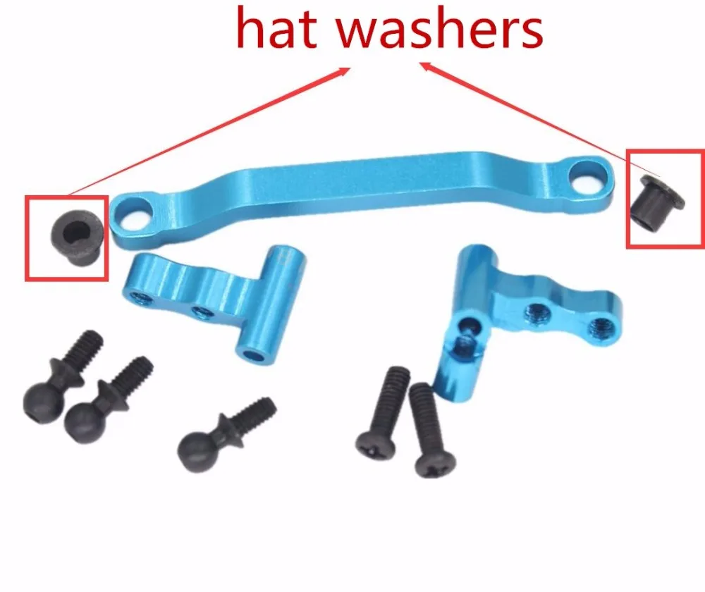 Wltoys A949 A959 A969 A979 K929 1/18 RC Car Spare Parts A949-08 Upgrade Aluminum Steering Linkage hat washers HSP 1/18 RC Car