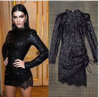 Новинка оптовая продажа дропшиппинг женские сексуальные черные платья с