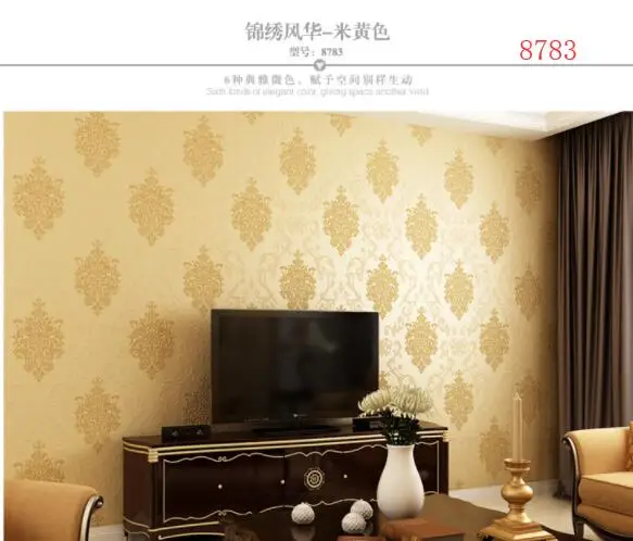 Бесплатная доставка настенная бумага в европейском стиле рулонная дамасская