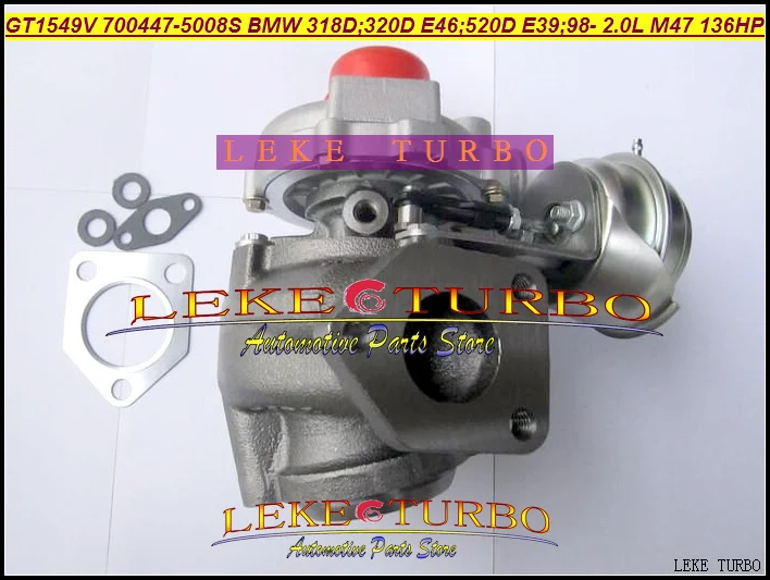 GT1549V 700447 5007S 0003 0004 11652247297 турбо для BMW 318D 320D E46 520D E39 1999 2001 M47 2.0L 136HP|turbo ventilator|turbo auditurbo