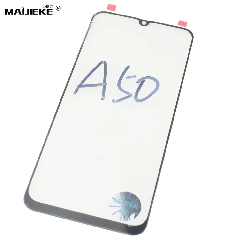 10 шт. переднее внешнее стекло объектив для Samsung Galaxy A90 A80 A70 A40 A10 A20 A30 A50 M20 экран ЖК