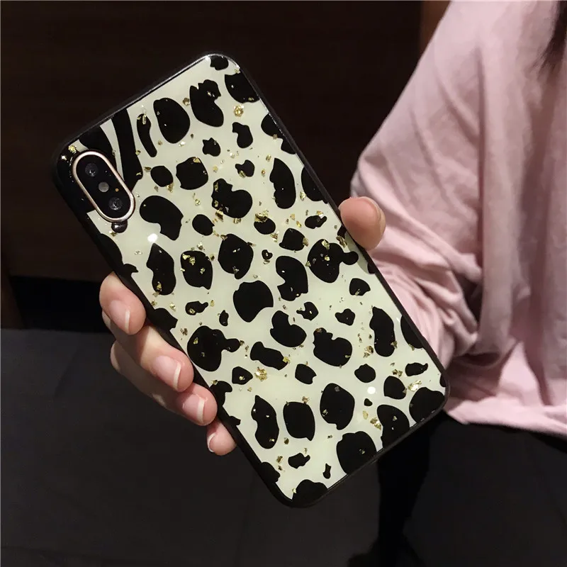 Luxury Bling Leopard TPU Phone Case For iPhone X 8 7 6 6S XR XS Max Silicone Cool Pattern Cover for 6s Plus 10 Capa |