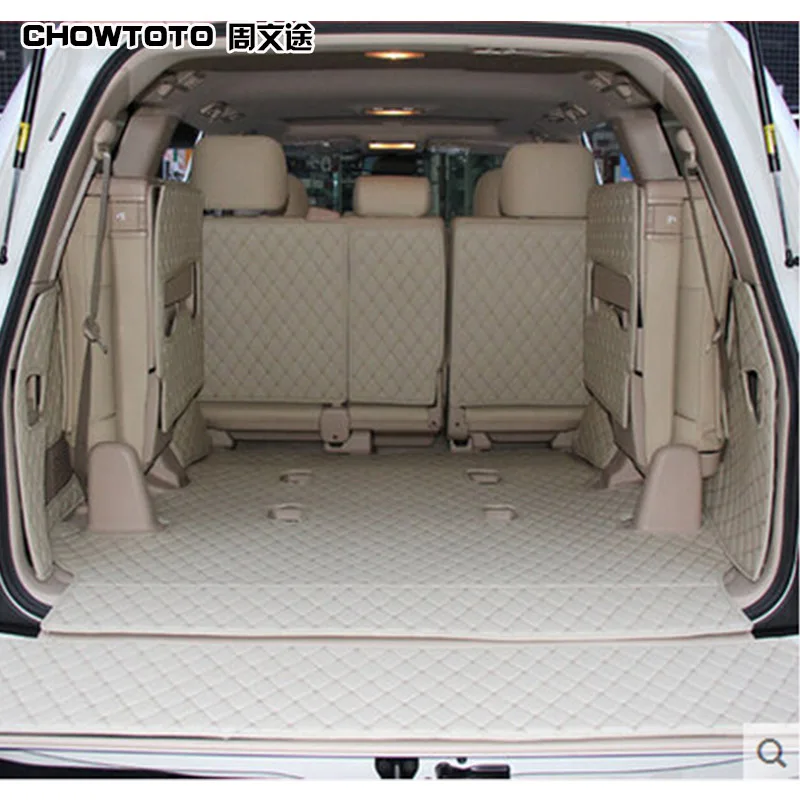 

CHOWTOTO специальные коврики для багажника под заказ для Toyota Land Cruiser 7/8, водонепроницаемые коврики для багажника Toyota LC120 LC200, коврик для багажника