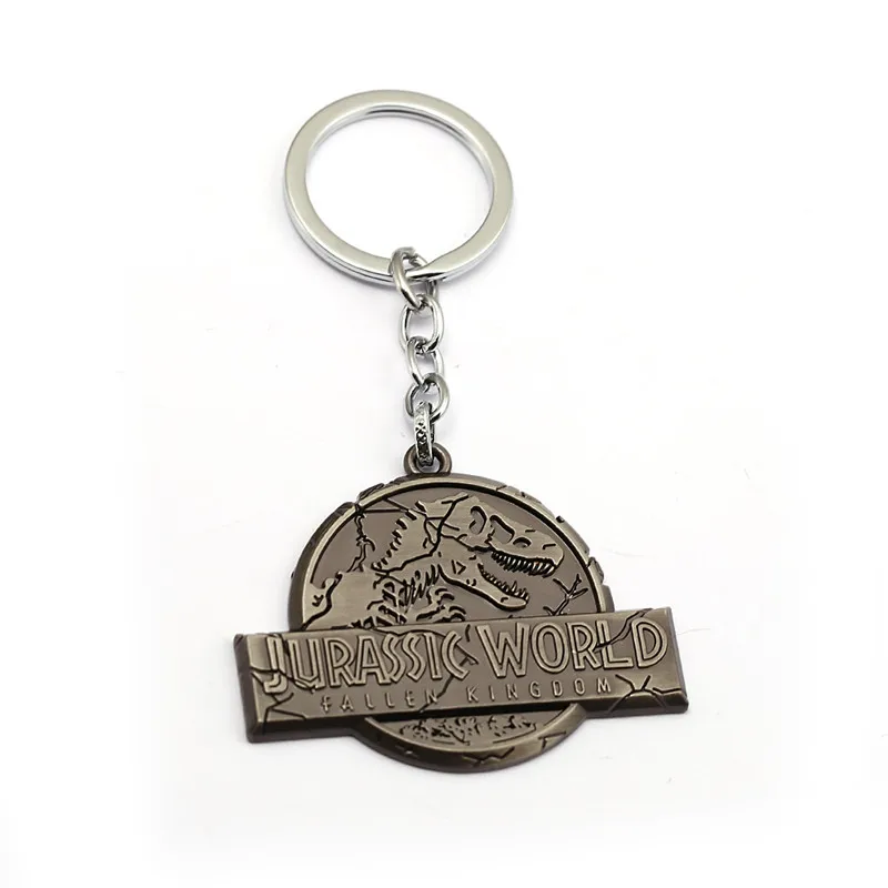 Hot Movie Jurassic Park Keychain World Dinosaur Key Ring Chain Metal For Men Car Gift llaveros Chaveiro Jewelry Porte | Украшения и