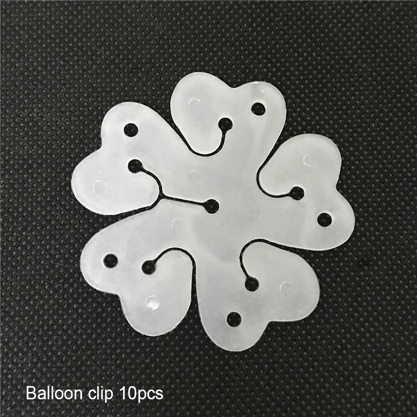 10pcs Balloon Clips Баллоны и аксессуары пластиковая цепочка для воздушных шаров Шар АРКА свадебное украшение день рождения украшения фон шар колонна - Цвет: 10pcs Balloon Clips