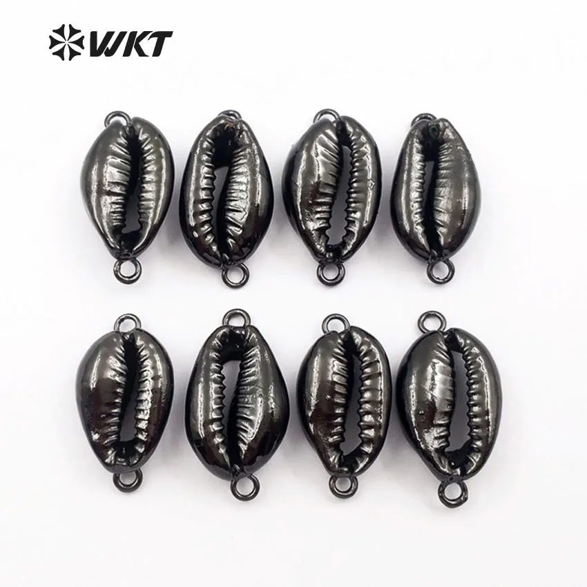 WT JP047 WKT Оптовая продажа Новый стиль натуральный Каури соединители в виде ракушек