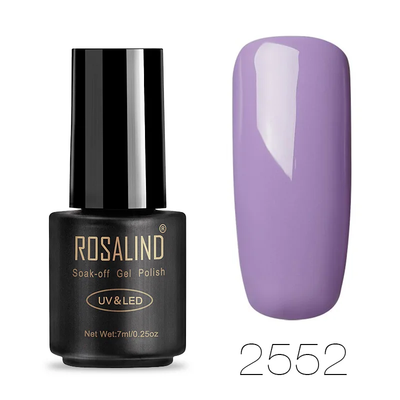 RA2552 ROSALIND Гель-лак для ногтей все для маникюра Гибридный лак гель для ногтей базовое верхнее покрытие лак впитывающий гель для ногтей Полупостоянный - Цвет: RA2552