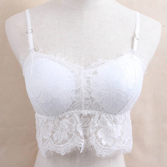 

Women Bras Sexy Solid Vest Lace Seamless Breathable Push Up Bra Underwear BH Soutien Gorge Femme