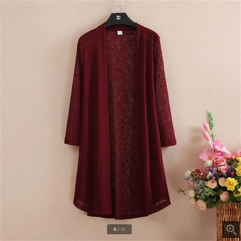 YAGENZ Large size Women's clothing Knitting cardigan High quality Cotton and linen Thin gauze Prevent bask in clothes BN2125