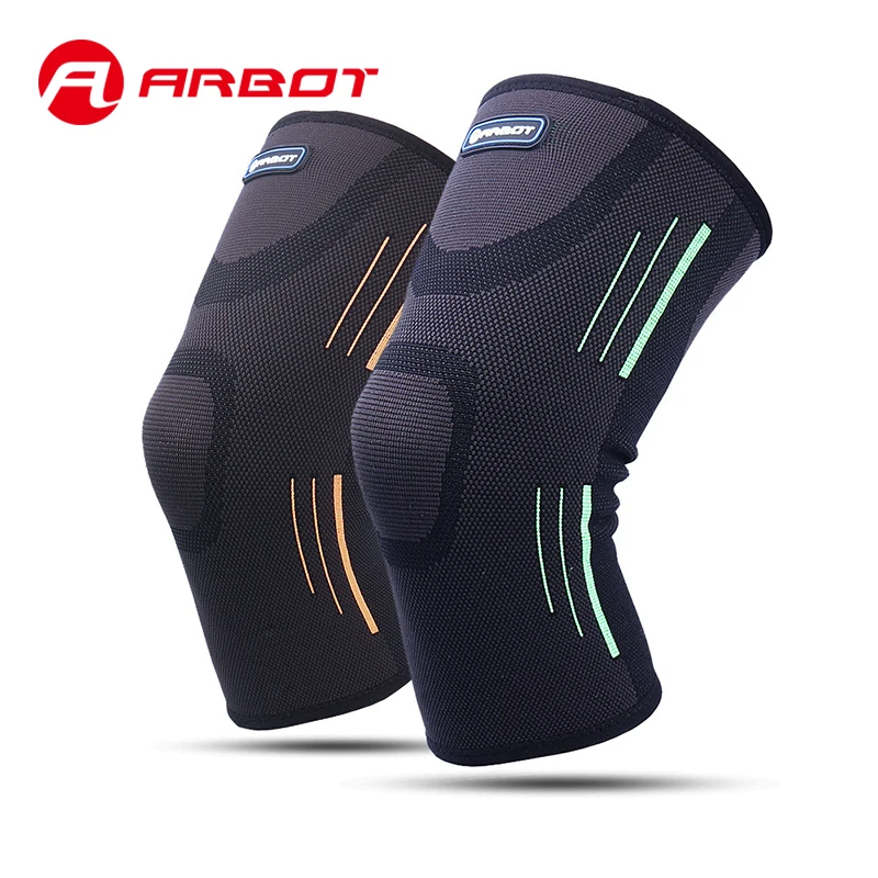 Arbot высокоэластичные баскетбольные наколенники, поддерживающие брекеты, компрессионные защитные наколенники, наколенники, спортивные бинты для футбола