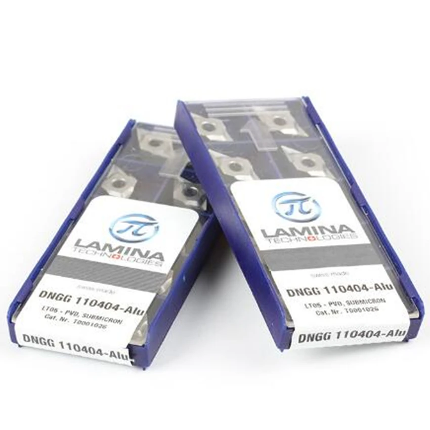 

Пластинка DNGG110404-ALU LT05 DNGG331/DNGG110408-ALU LT05 DNGG332 ЧПУ твердосплавные пластины для Алюминий 10 шт./кор. оригинальный новый
