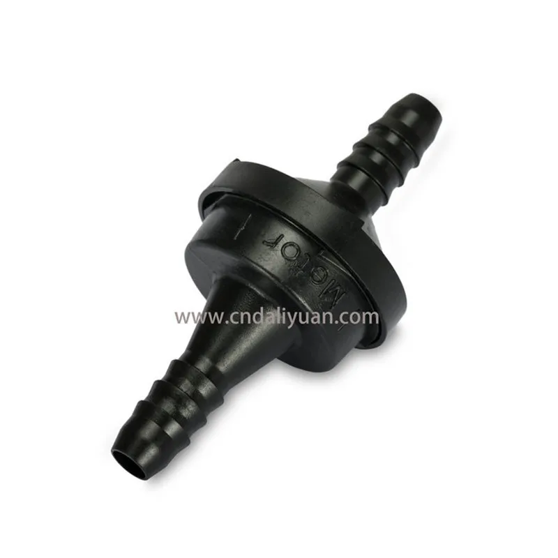 Пластиковый односторонний клапан ID6 черного цвета обратный воздушный насос