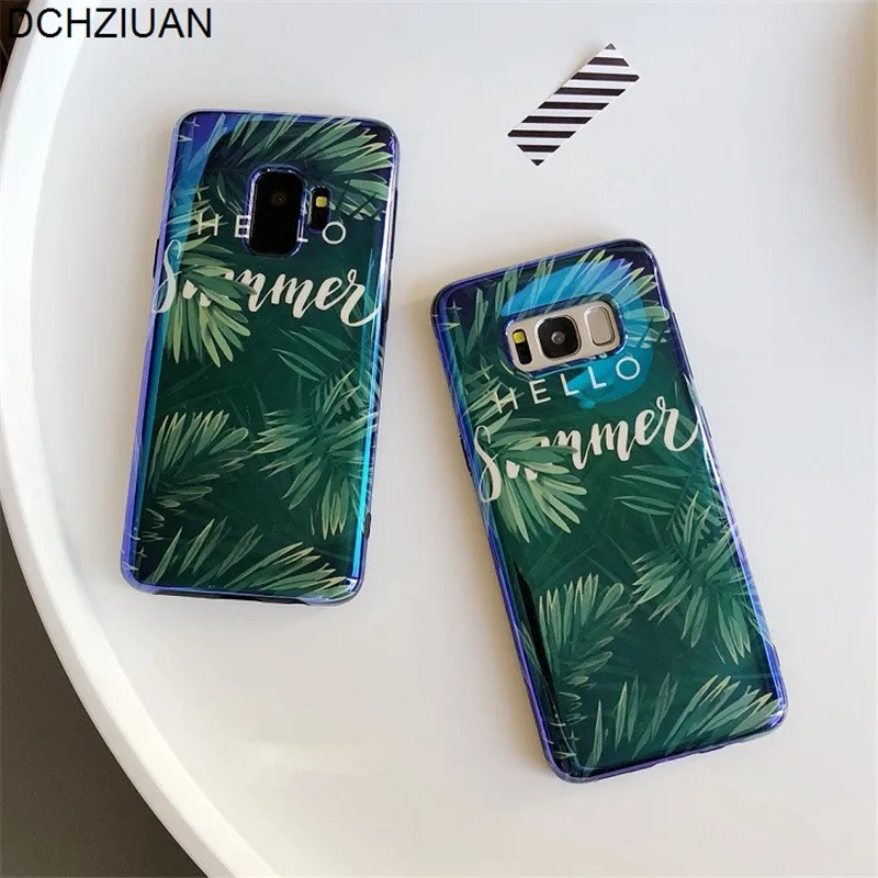 Чехол DCHZIUAN для Samsung Galaxy S9 S8 Plus роскошный модный чехол с листьями телефона Note 8 S7 Edge